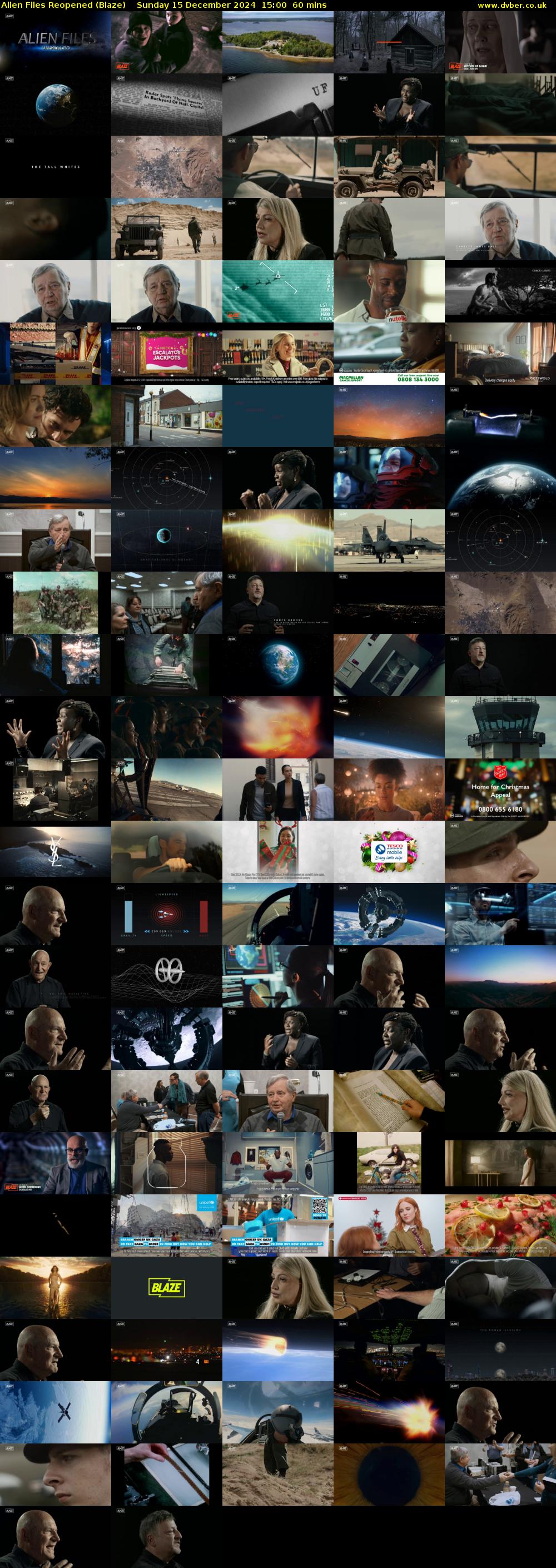 Alien Files Reopened (Blaze) Sunday 15 December 2024 15:00 - 16:00