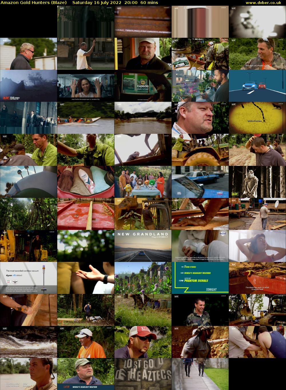 Amazon Gold Hunters (Blaze) Saturday 16 July 2022 20:00 - 21:00