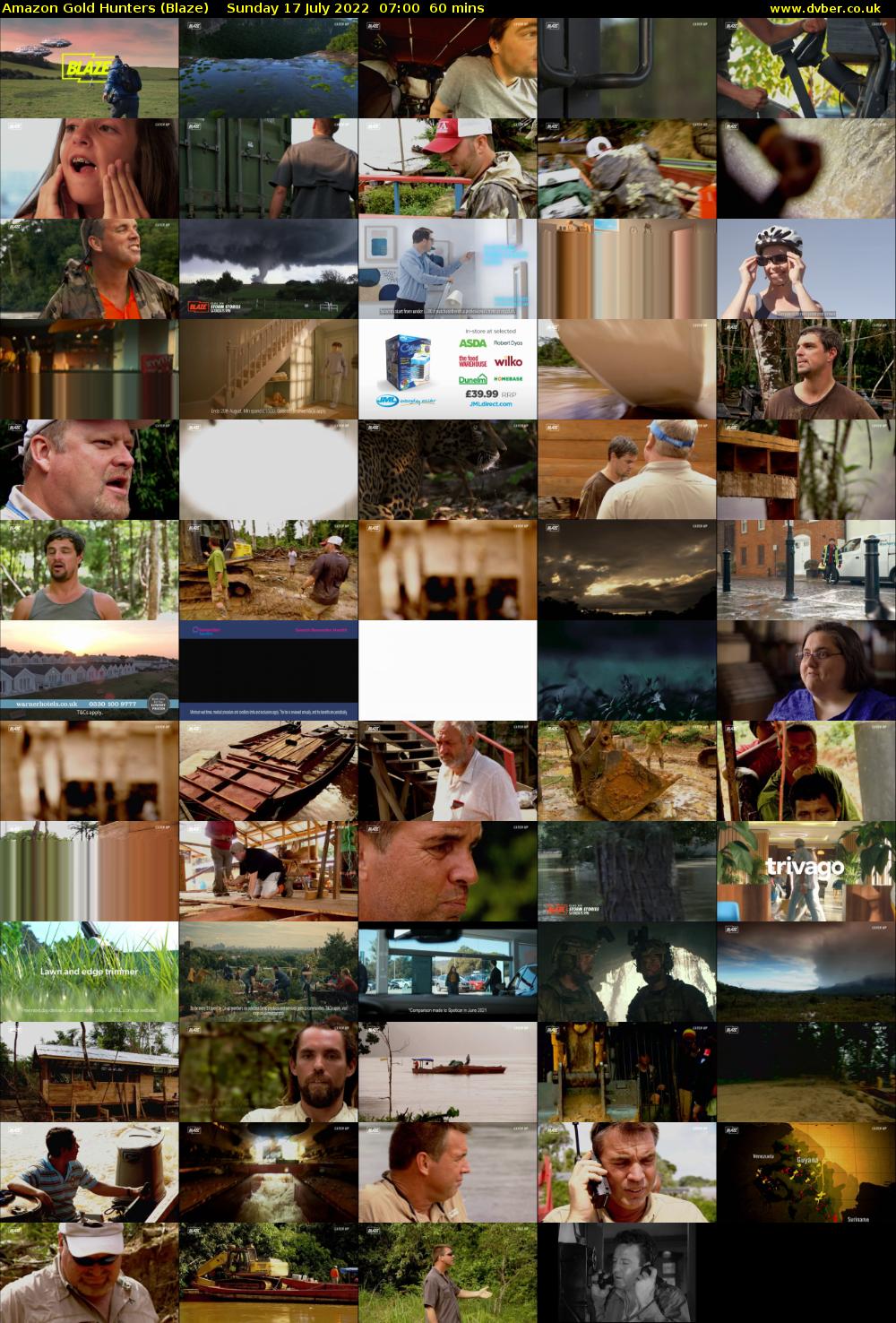 Amazon Gold Hunters (Blaze) Sunday 17 July 2022 07:00 - 08:00