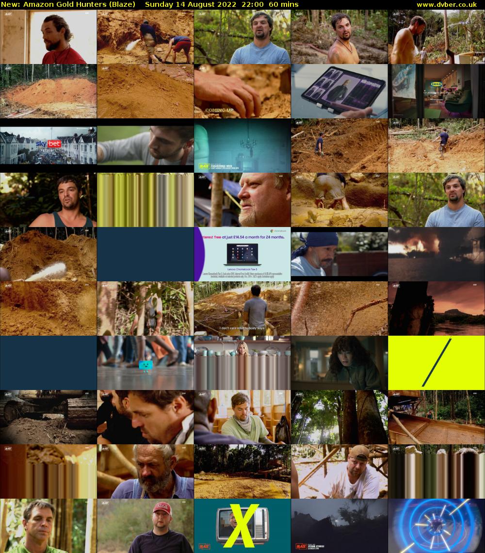 Amazon Gold Hunters (Blaze) Sunday 14 August 2022 22:00 - 23:00