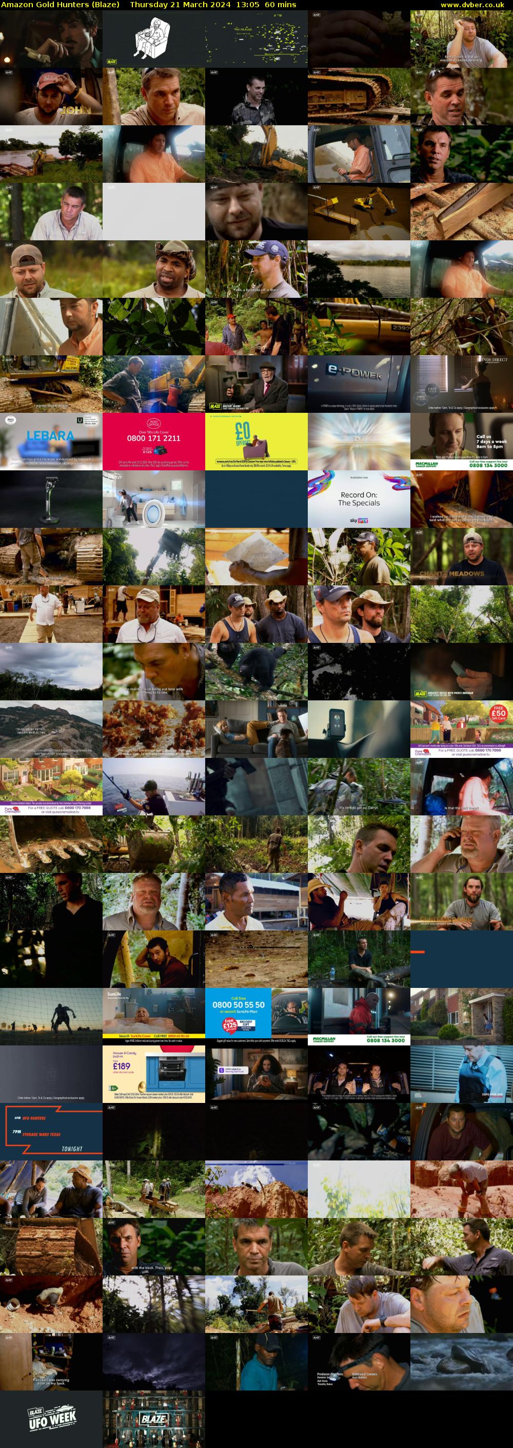 Amazon Gold Hunters (Blaze) Thursday 21 March 2024 13:05 - 14:05