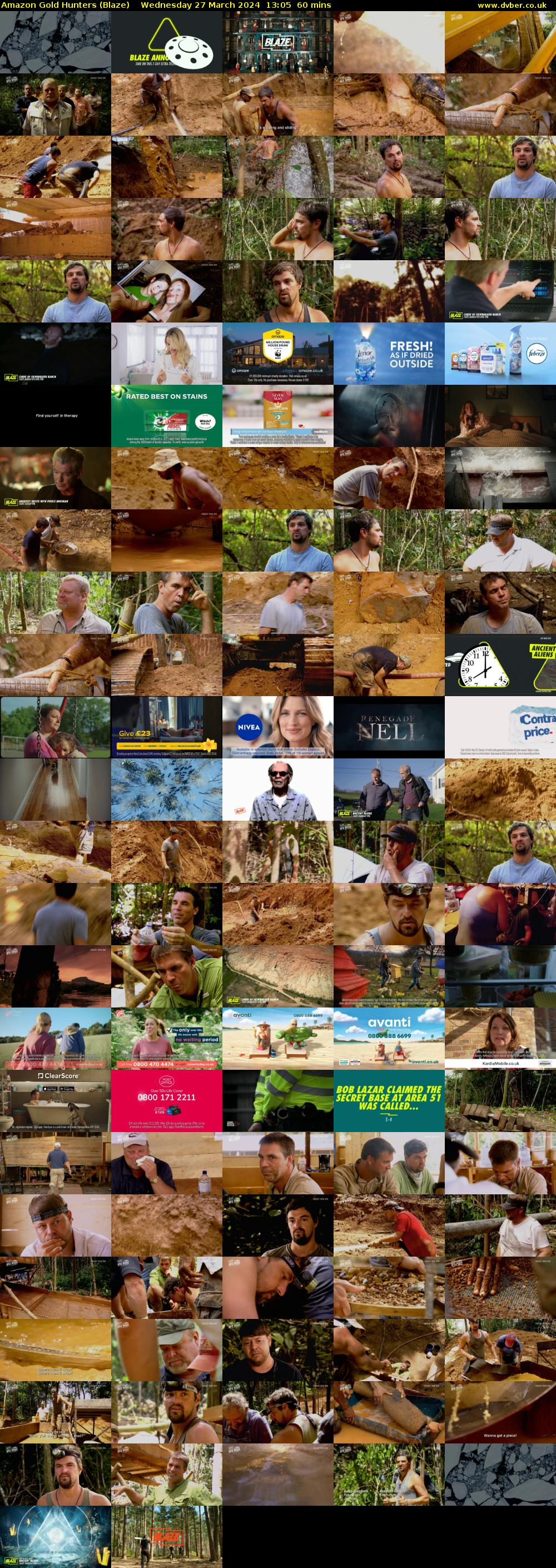 Amazon Gold Hunters (Blaze) Wednesday 27 March 2024 13:05 - 14:05