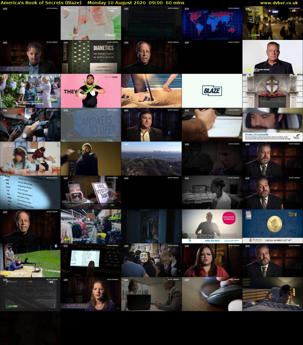 America's Book of Secrets (Blaze) Monday 10 August 2020 09:00 - 10:00