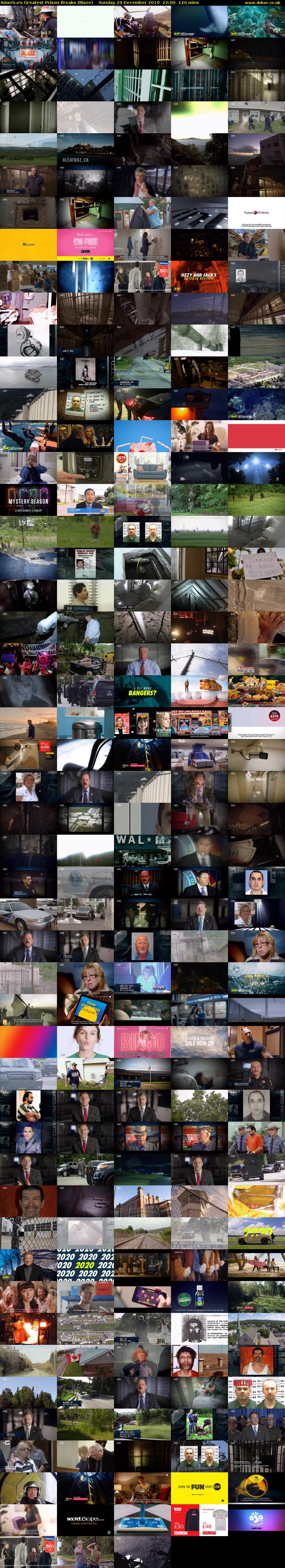 America's Greatest Prison Breaks (Blaze) Sunday 29 December 2019 22:00 - 00:00