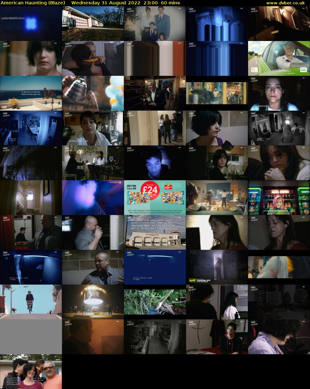 American Haunting (Blaze) Wednesday 31 August 2022 23:00 - 00:00