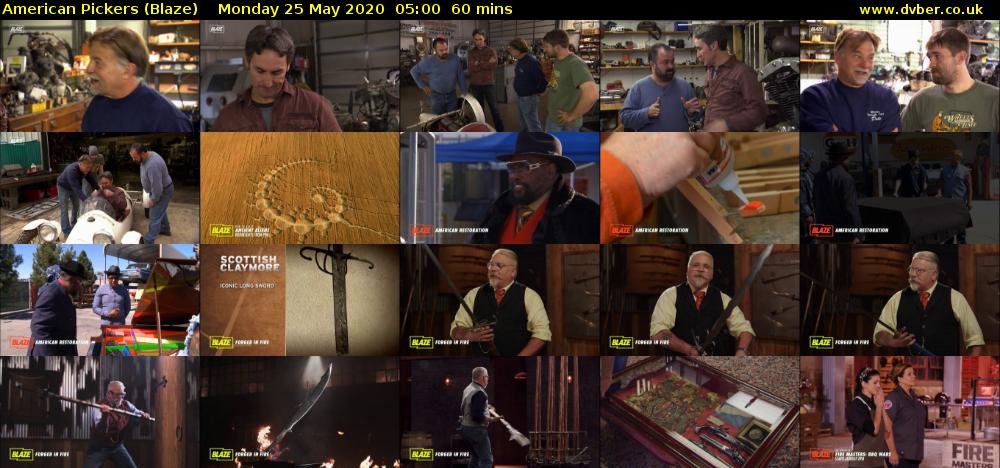 American Pickers (Blaze) Monday 25 May 2020 05:00 - 06:00