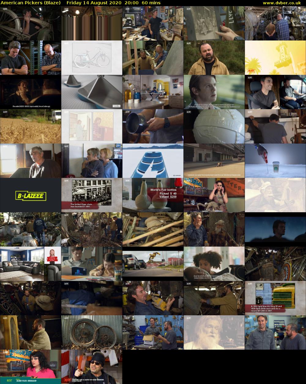 American Pickers (Blaze) Friday 14 August 2020 20:00 - 21:00
