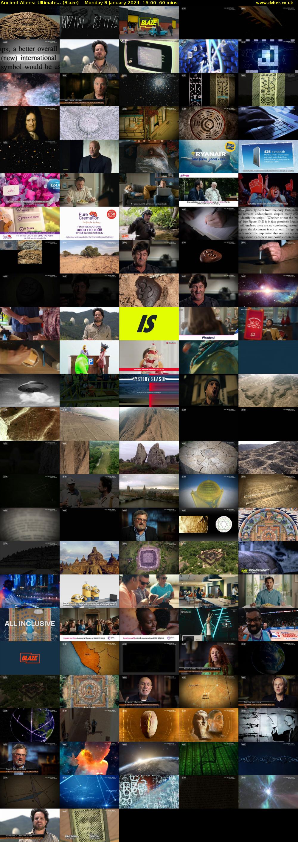 Ancient Aliens: Ultimate... (Blaze) Monday 8 January 2024 16:00 - 17:00