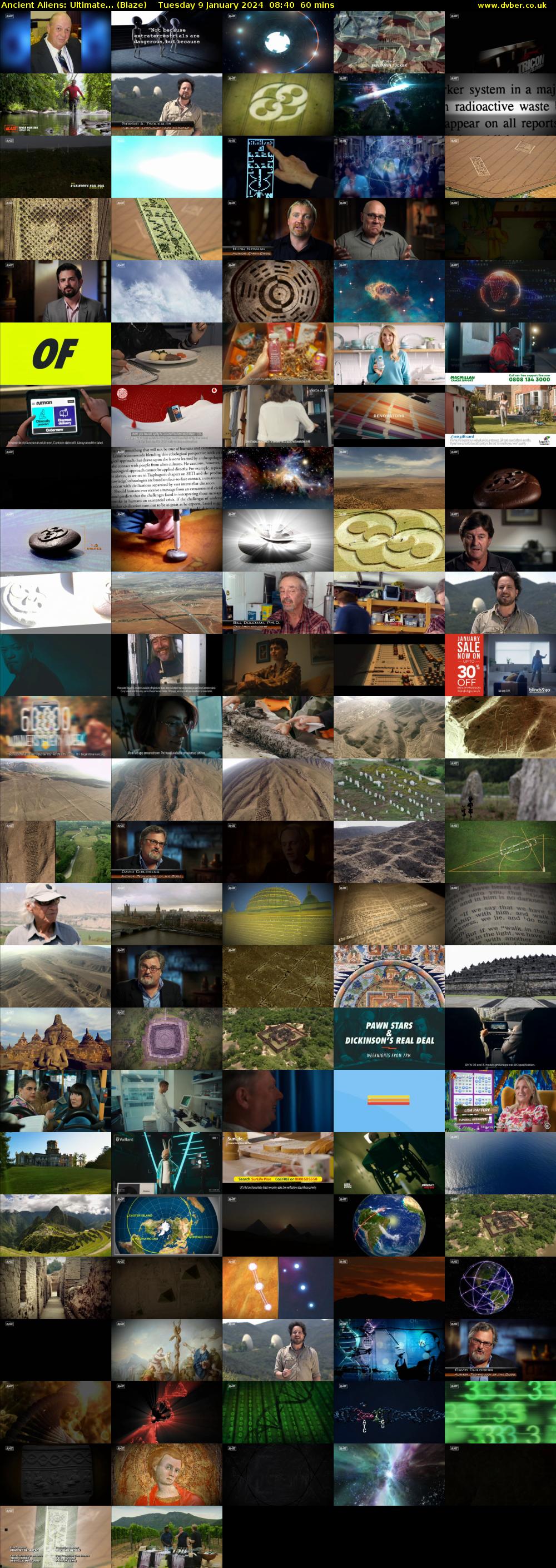 Ancient Aliens: Ultimate... (Blaze) Tuesday 9 January 2024 08:40 - 09:40