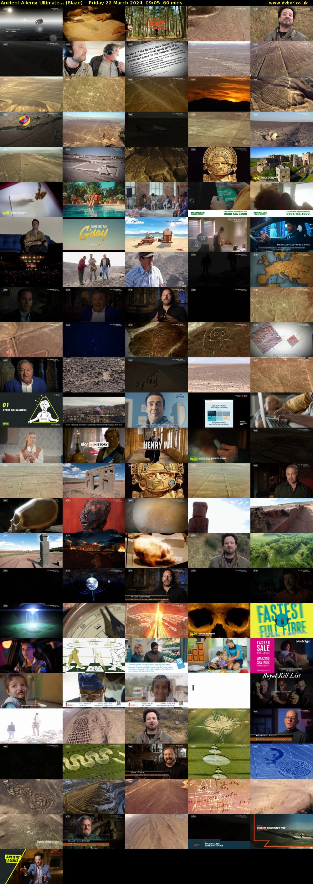 Ancient Aliens: Ultimate... (Blaze) Friday 22 March 2024 09:05 - 10:05