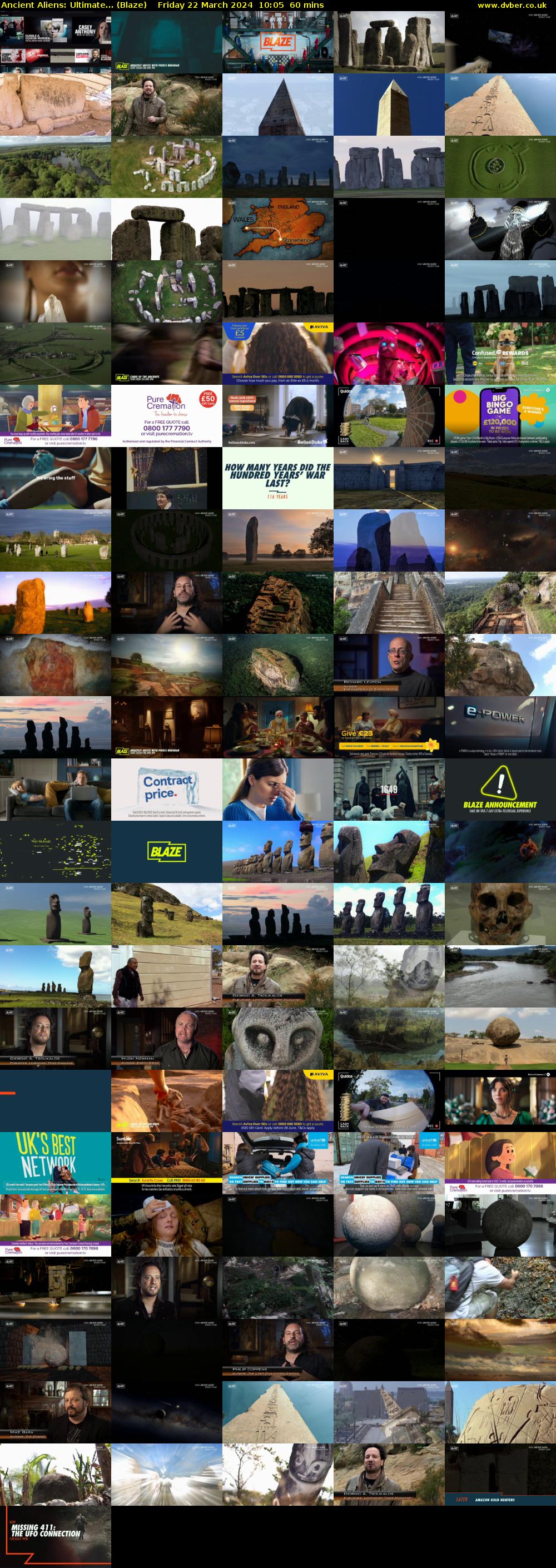 Ancient Aliens: Ultimate... (Blaze) Friday 22 March 2024 10:05 - 11:05