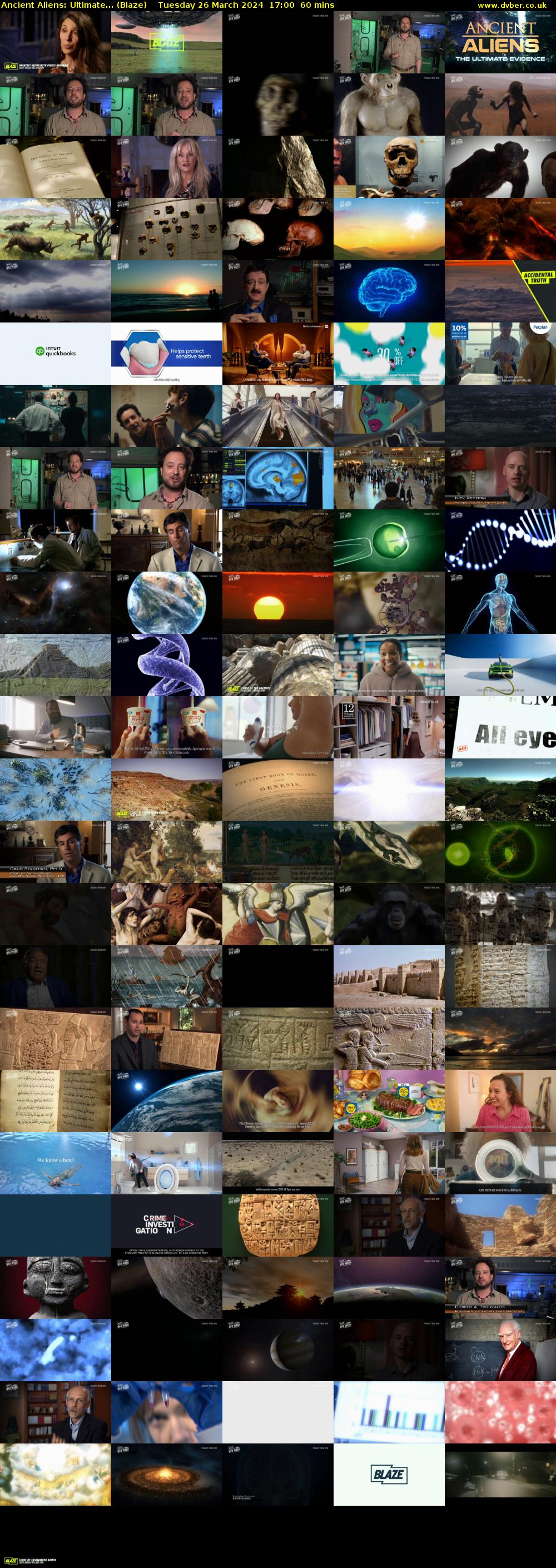 Ancient Aliens: Ultimate... (Blaze) Tuesday 26 March 2024 17:00 - 18:00