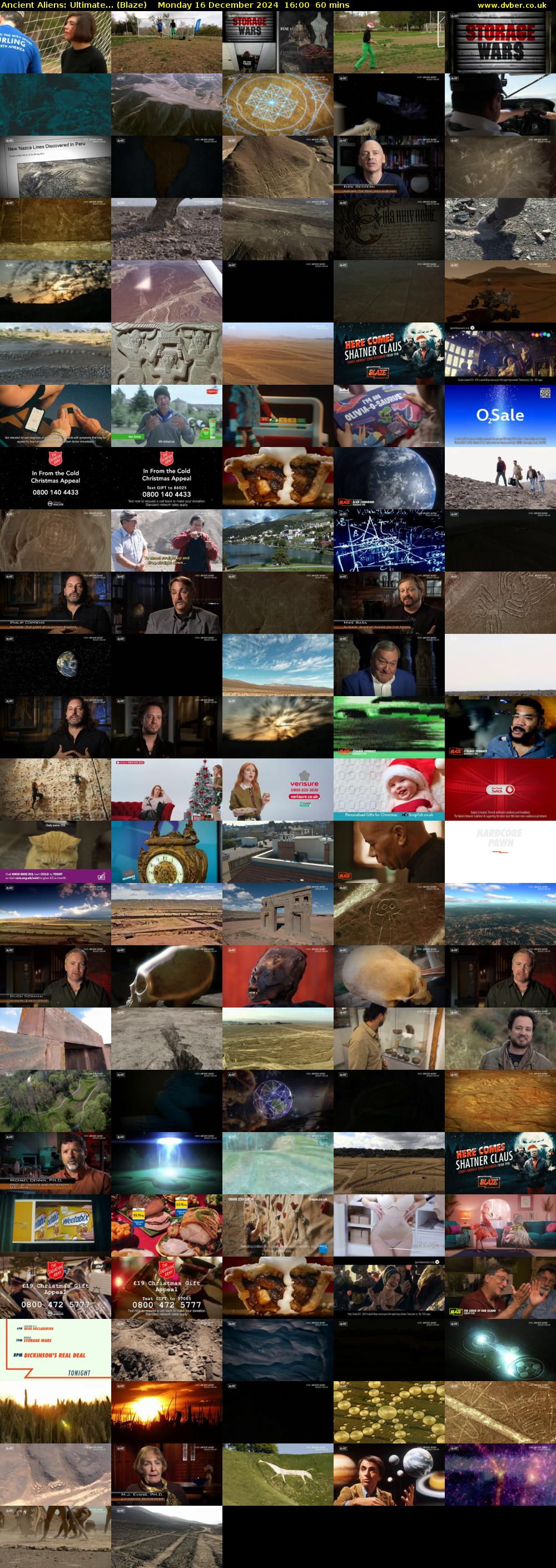 Ancient Aliens: Ultimate... (Blaze) Monday 16 December 2024 16:00 - 17:00