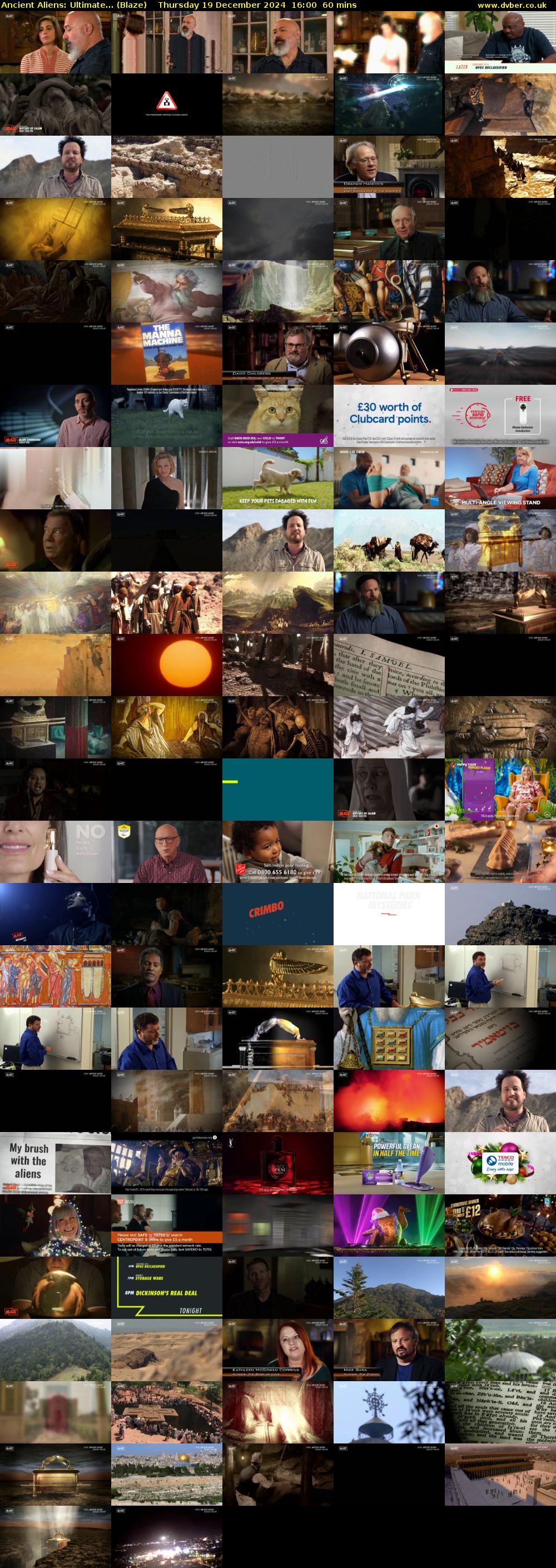 Ancient Aliens: Ultimate... (Blaze) Thursday 19 December 2024 16:00 - 17:00