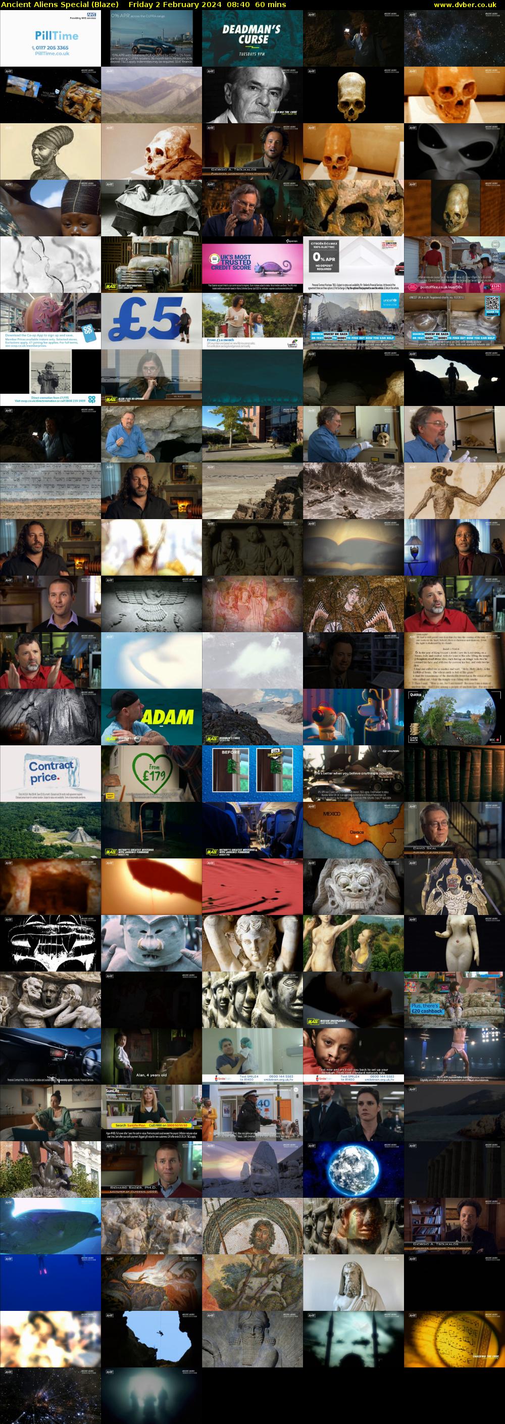 Ancient Aliens Special (Blaze) Friday 2 February 2024 08:40 - 09:40
