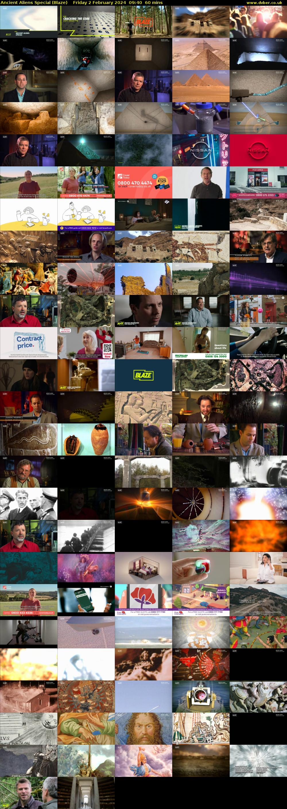 Ancient Aliens Special (Blaze) Friday 2 February 2024 09:40 - 10:40