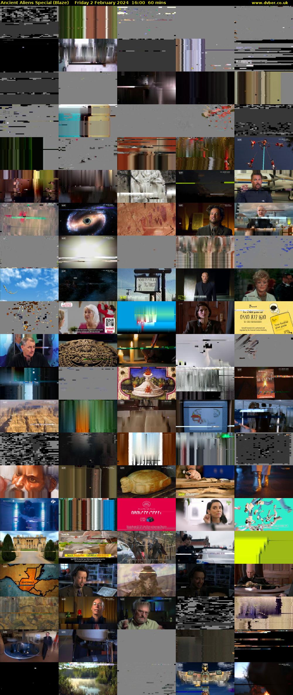 Ancient Aliens Special (Blaze) Friday 2 February 2024 16:00 - 17:00