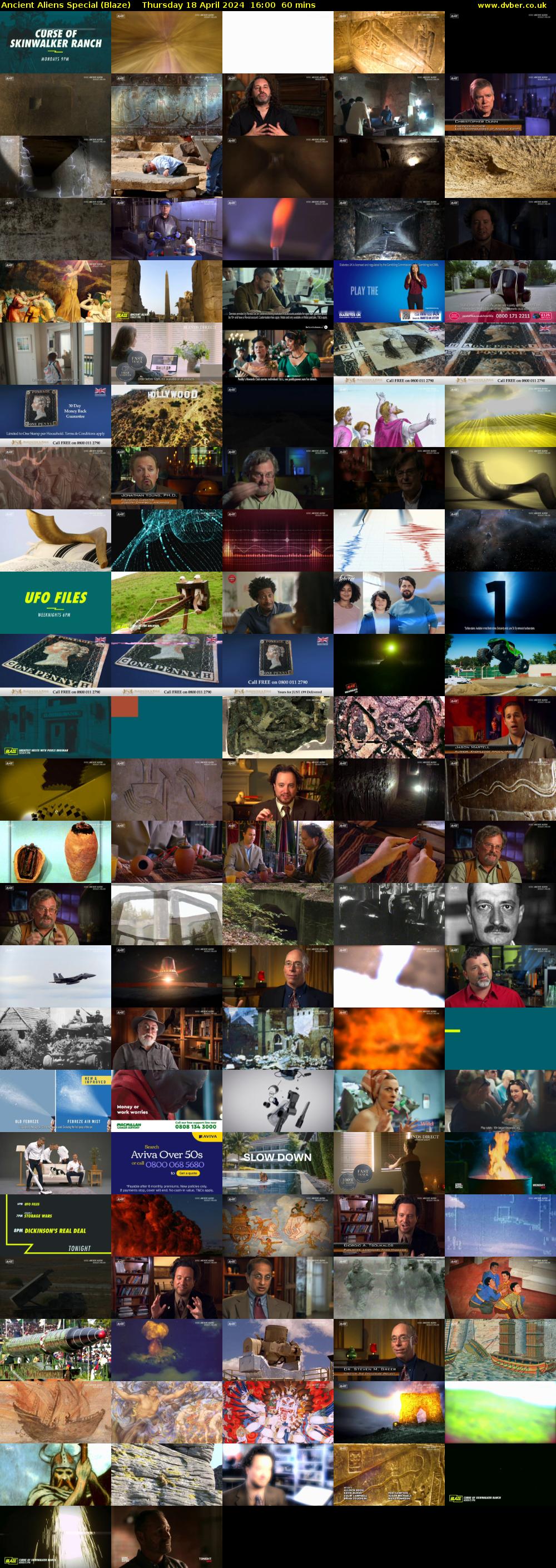 Ancient Aliens Special (Blaze) Thursday 18 April 2024 16:00 - 17:00