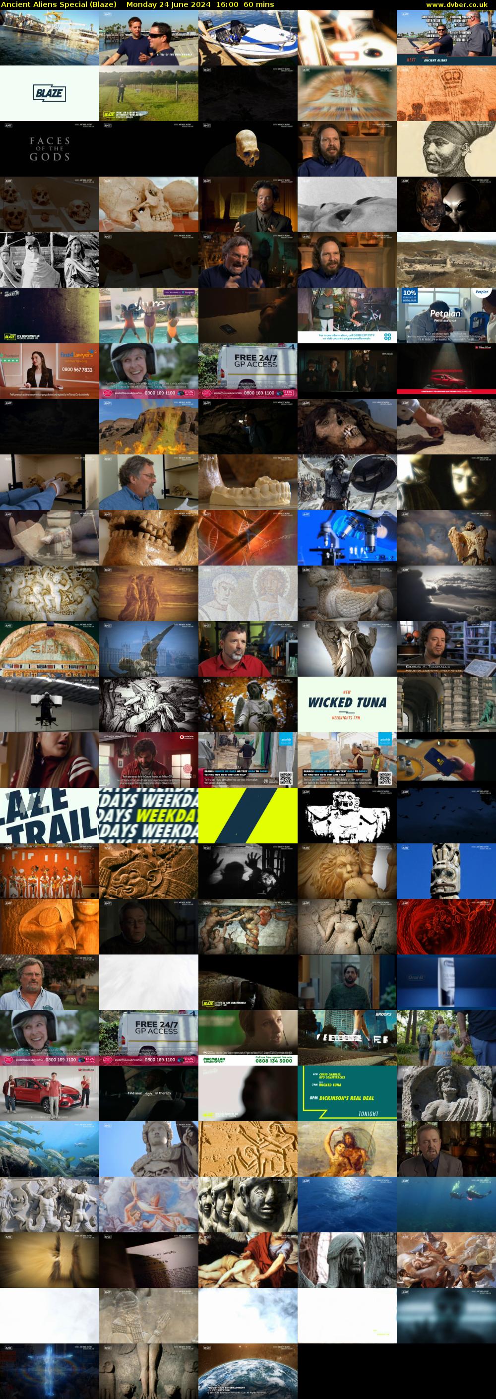 Ancient Aliens Special (Blaze) Monday 24 June 2024 16:00 - 17:00