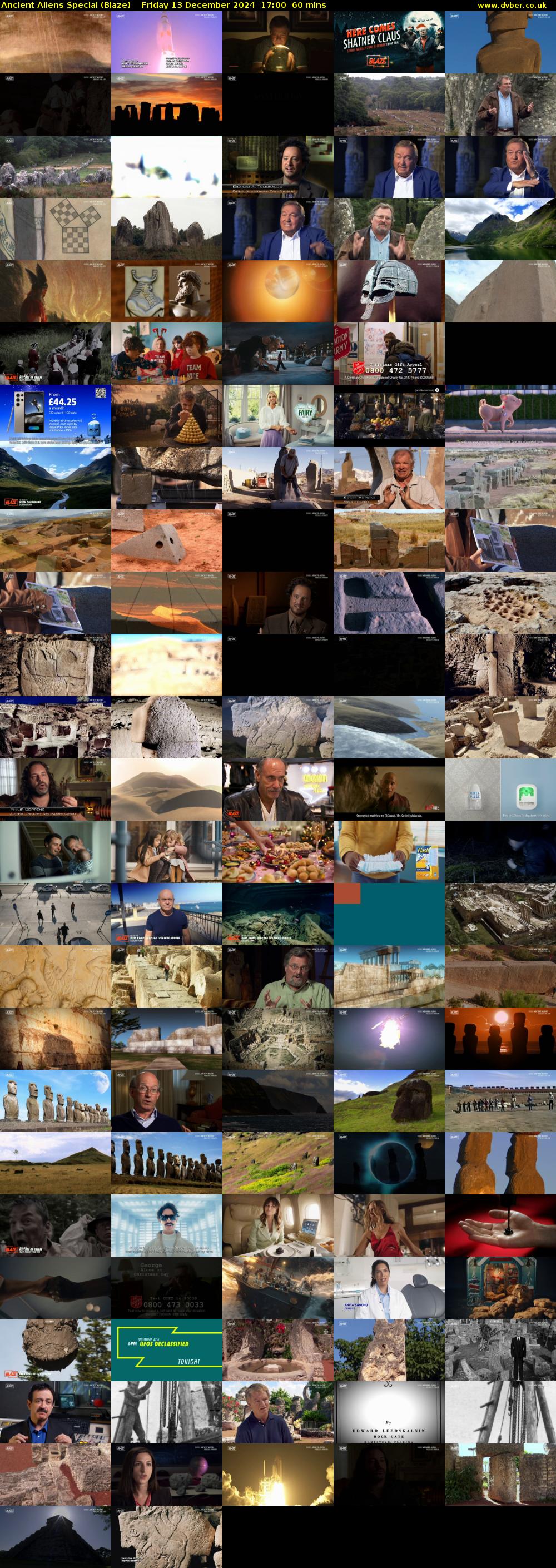 Ancient Aliens Special (Blaze) Friday 13 December 2024 17:00 - 18:00