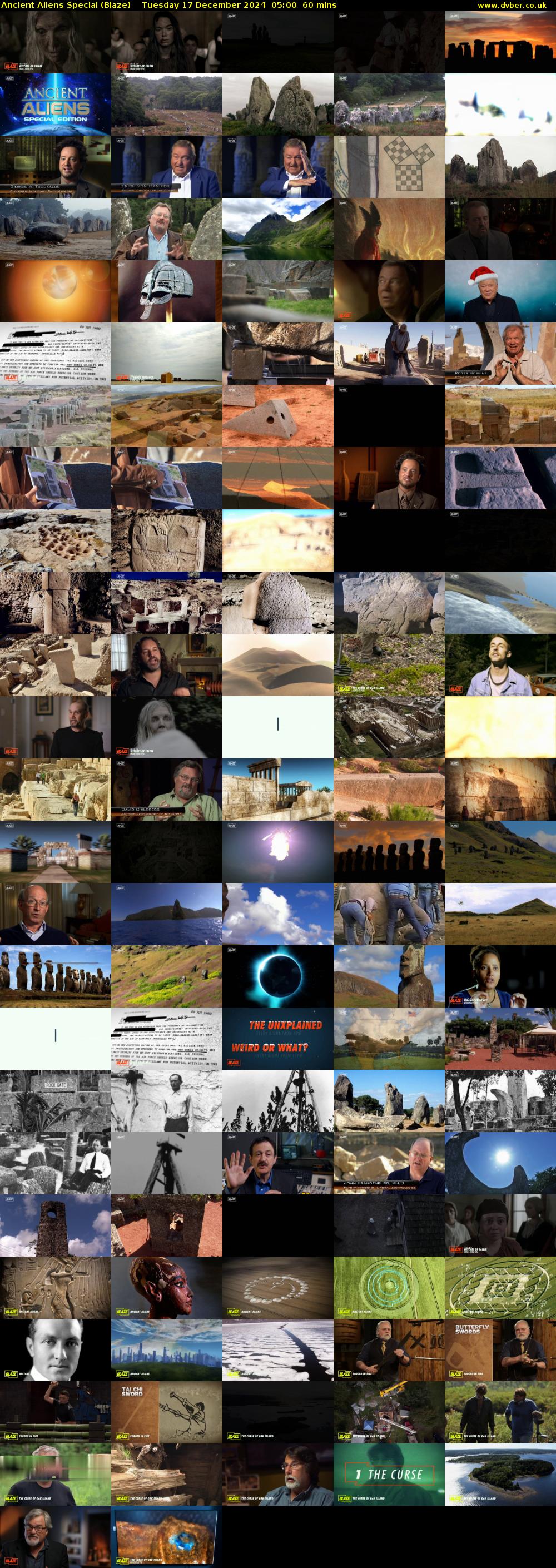 Ancient Aliens Special (Blaze) Tuesday 17 December 2024 05:00 - 06:00