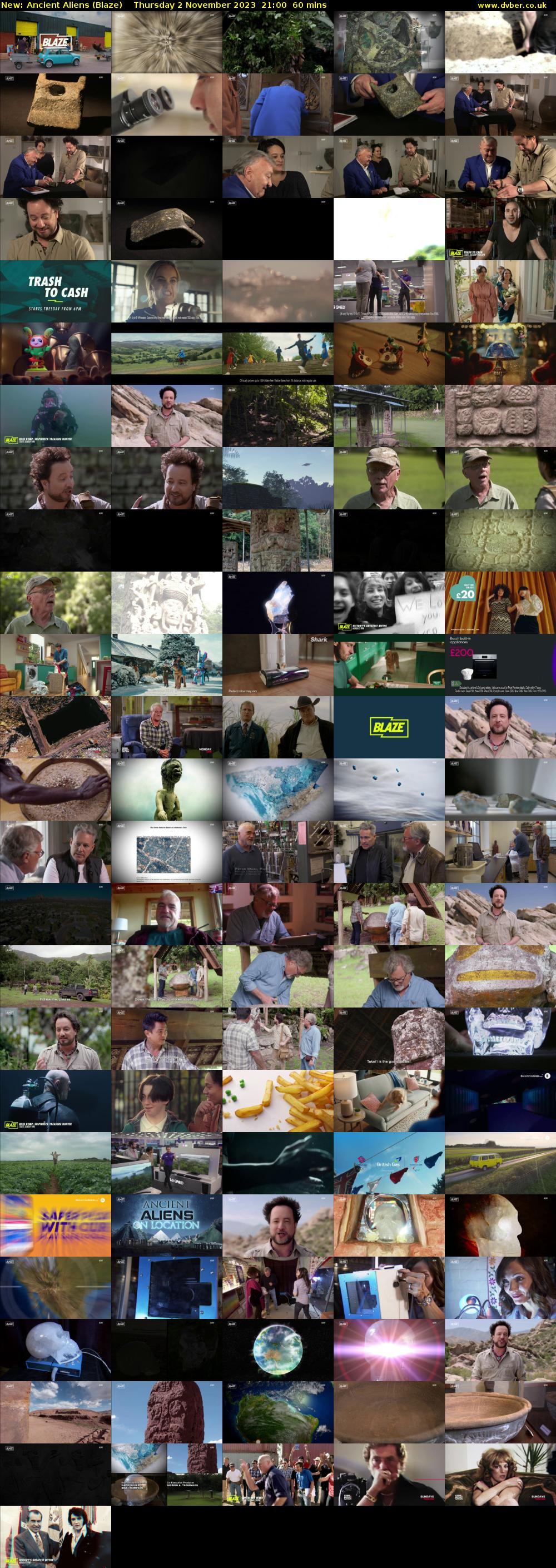Ancient Aliens (Blaze) Thursday 2 November 2023 21:00 - 22:00