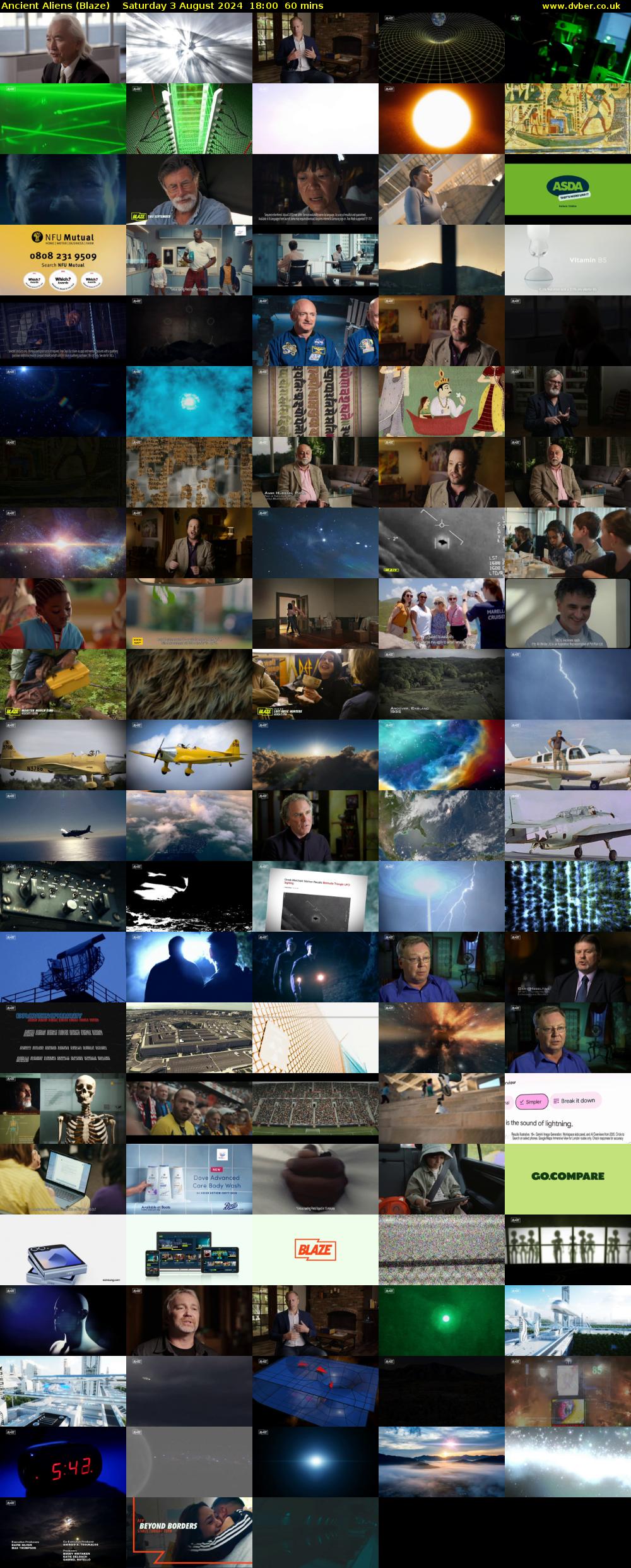 Ancient Aliens (Blaze) Saturday 3 August 2024 18:00 - 19:00
