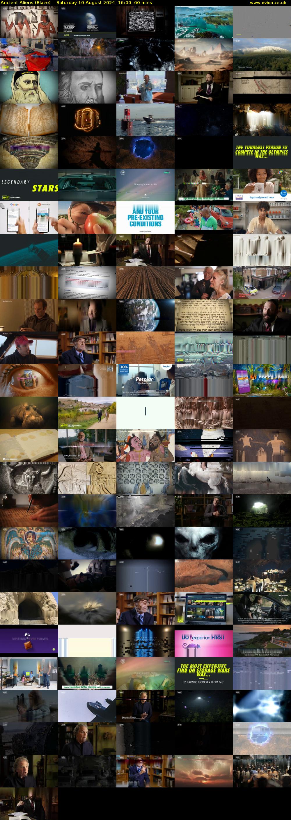 Ancient Aliens (Blaze) Saturday 10 August 2024 16:00 - 17:00