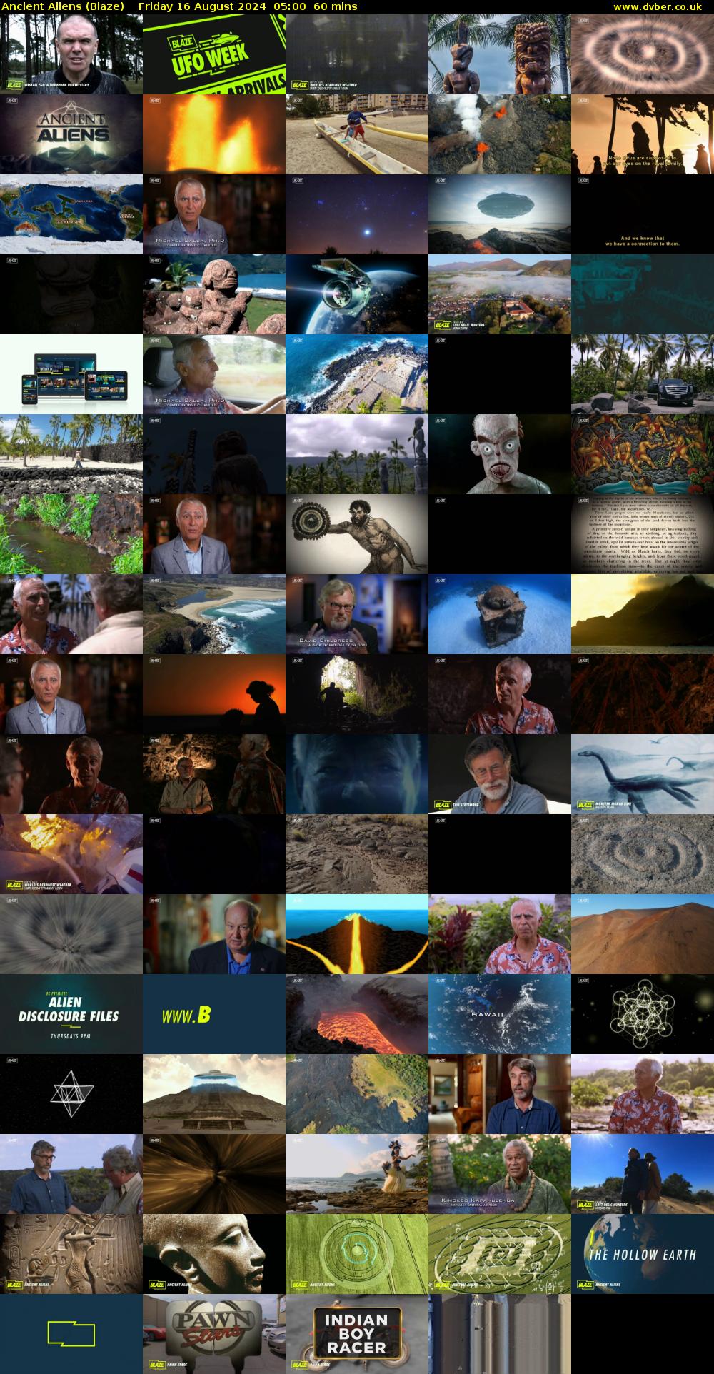 Ancient Aliens (Blaze) Friday 16 August 2024 05:00 - 06:00
