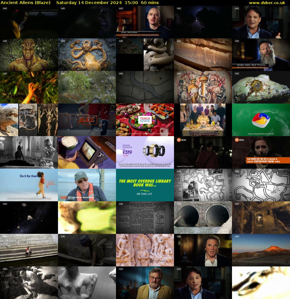 Ancient Aliens (Blaze) Saturday 14 December 2024 15:00 - 16:00