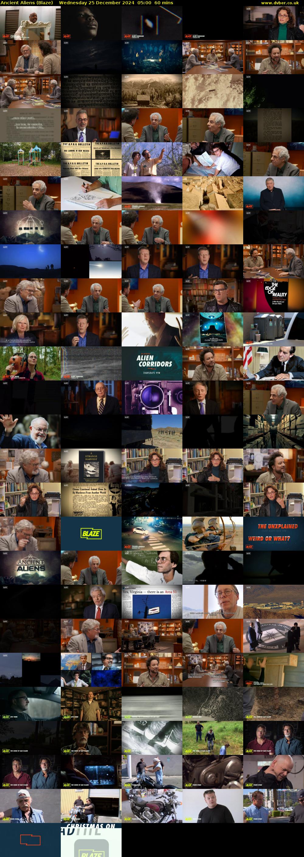 Ancient Aliens (Blaze) Wednesday 25 December 2024 05:00 - 06:00