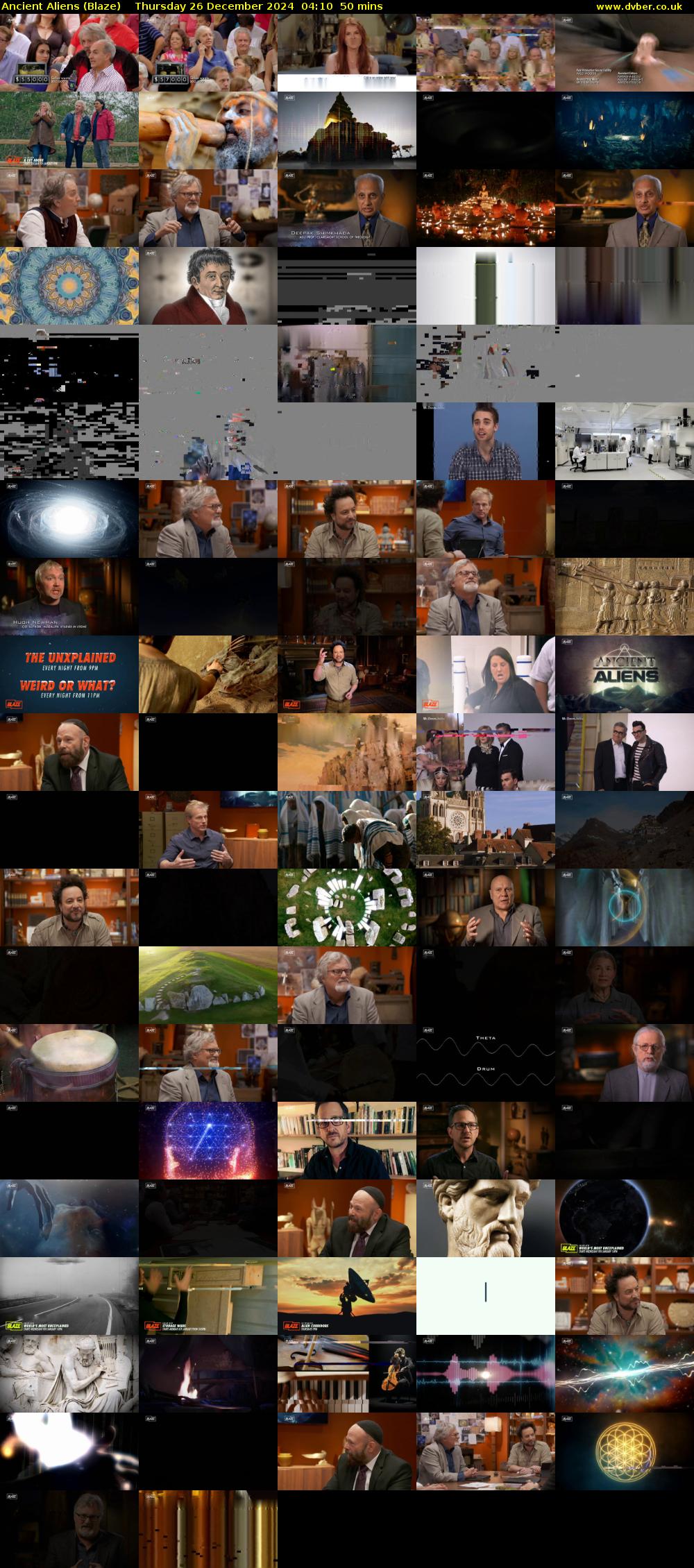 Ancient Aliens (Blaze) Thursday 26 December 2024 04:10 - 05:00