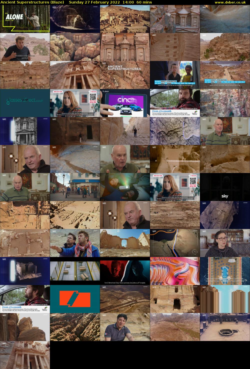 Ancient Superstructures (Blaze) Sunday 27 February 2022 14:00 - 15:00