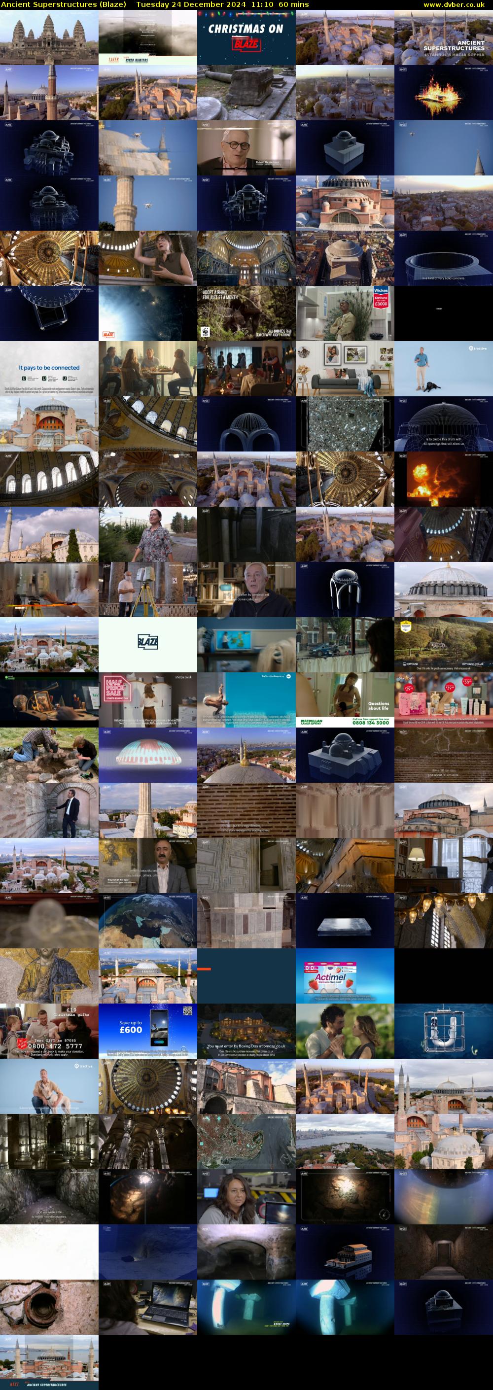 Ancient Superstructures (Blaze) Tuesday 24 December 2024 11:10 - 12:10