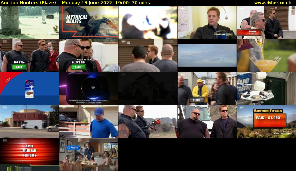 Auction Hunters (Blaze) Monday 13 June 2022 19:00 - 19:30