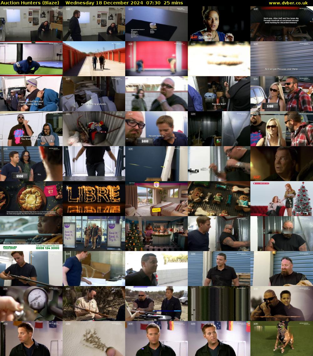 Auction Hunters (Blaze) Wednesday 18 December 2024 07:30 - 07:55