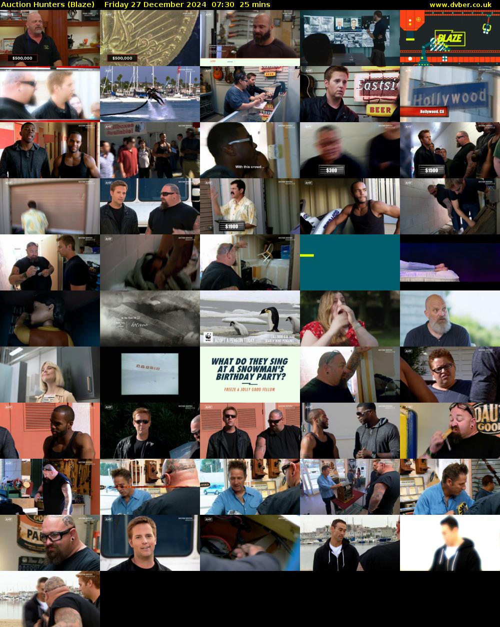Auction Hunters (Blaze) Friday 27 December 2024 07:30 - 07:55