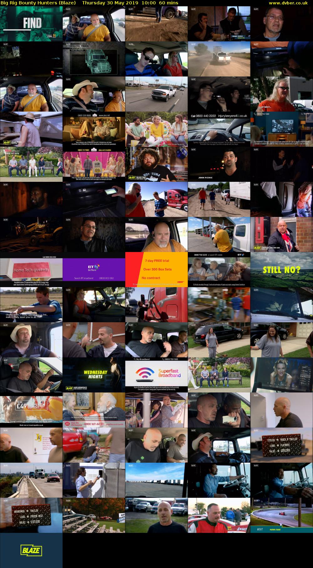 Big Rig Bounty Hunters (Blaze) Thursday 30 May 2019 10:00 - 11:00
