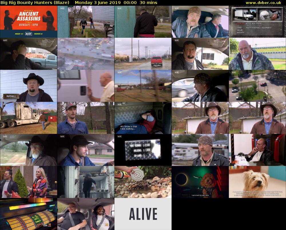 Big Rig Bounty Hunters (Blaze) Monday 3 June 2019 00:00 - 00:30