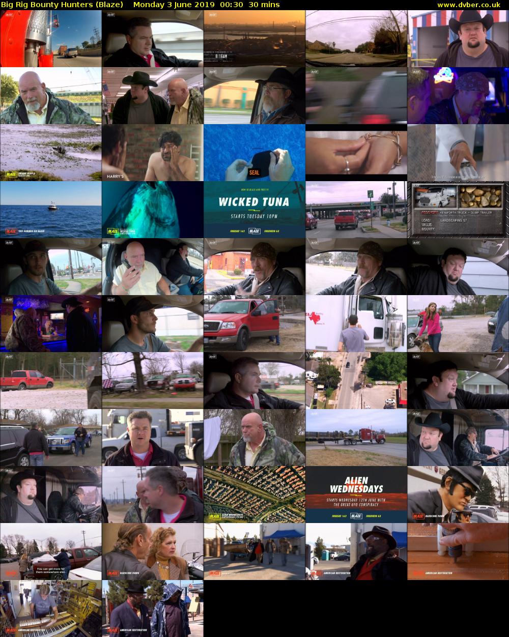 Big Rig Bounty Hunters (Blaze) Monday 3 June 2019 00:30 - 01:00