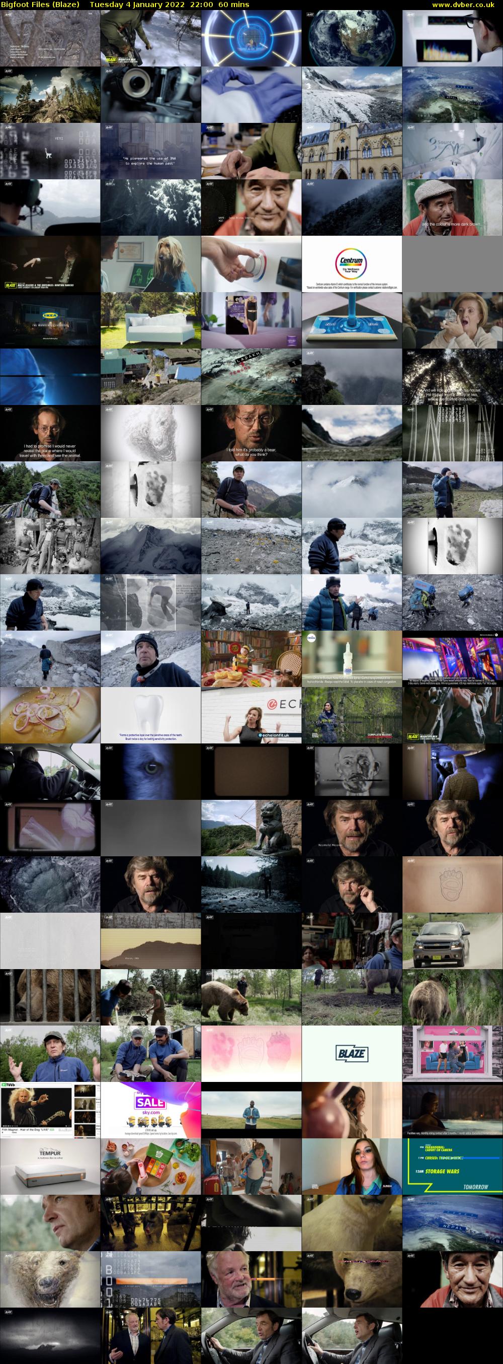 Bigfoot Files (Blaze) Tuesday 4 January 2022 22:00 - 23:00