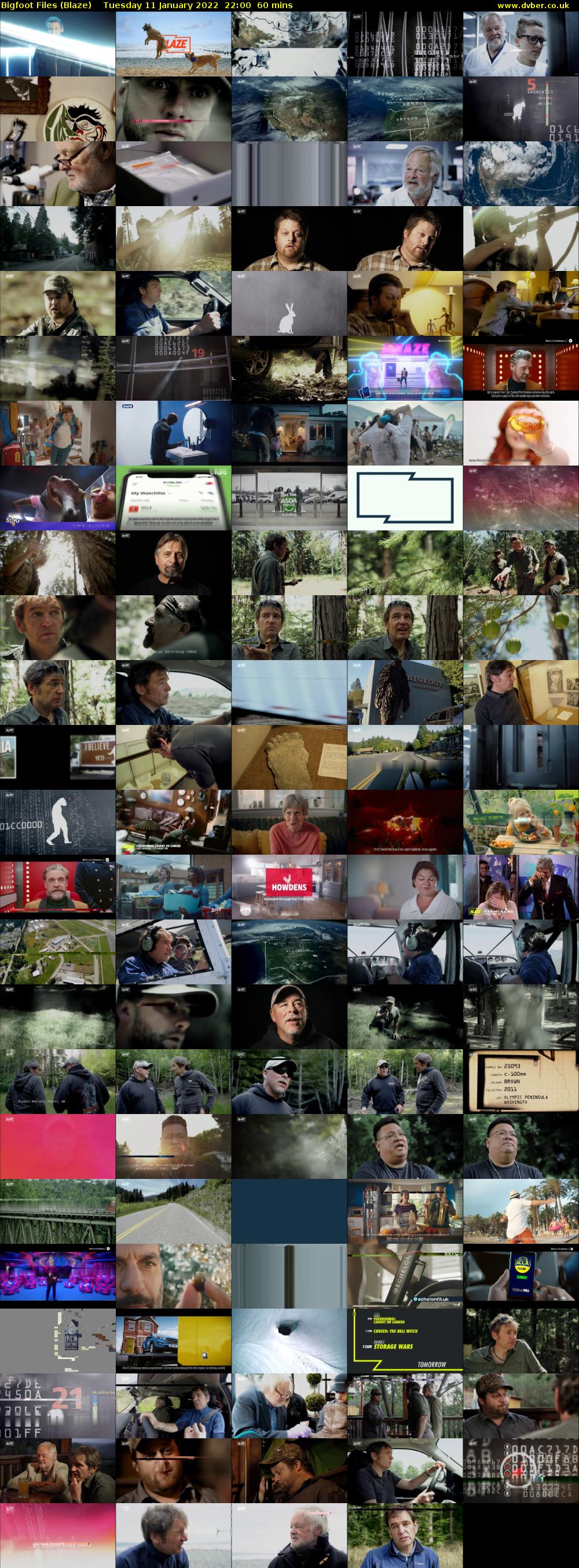 Bigfoot Files (Blaze) Tuesday 11 January 2022 22:00 - 23:00