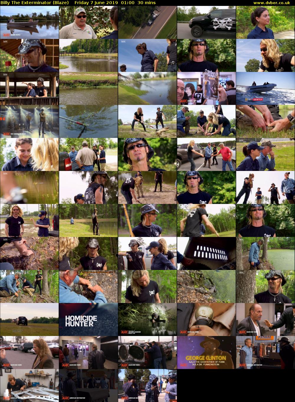 Billy The Exterminator (Blaze) Friday 7 June 2019 01:00 - 01:30
