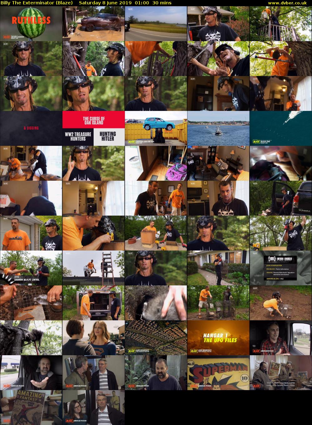 Billy The Exterminator (Blaze) Saturday 8 June 2019 01:00 - 01:30