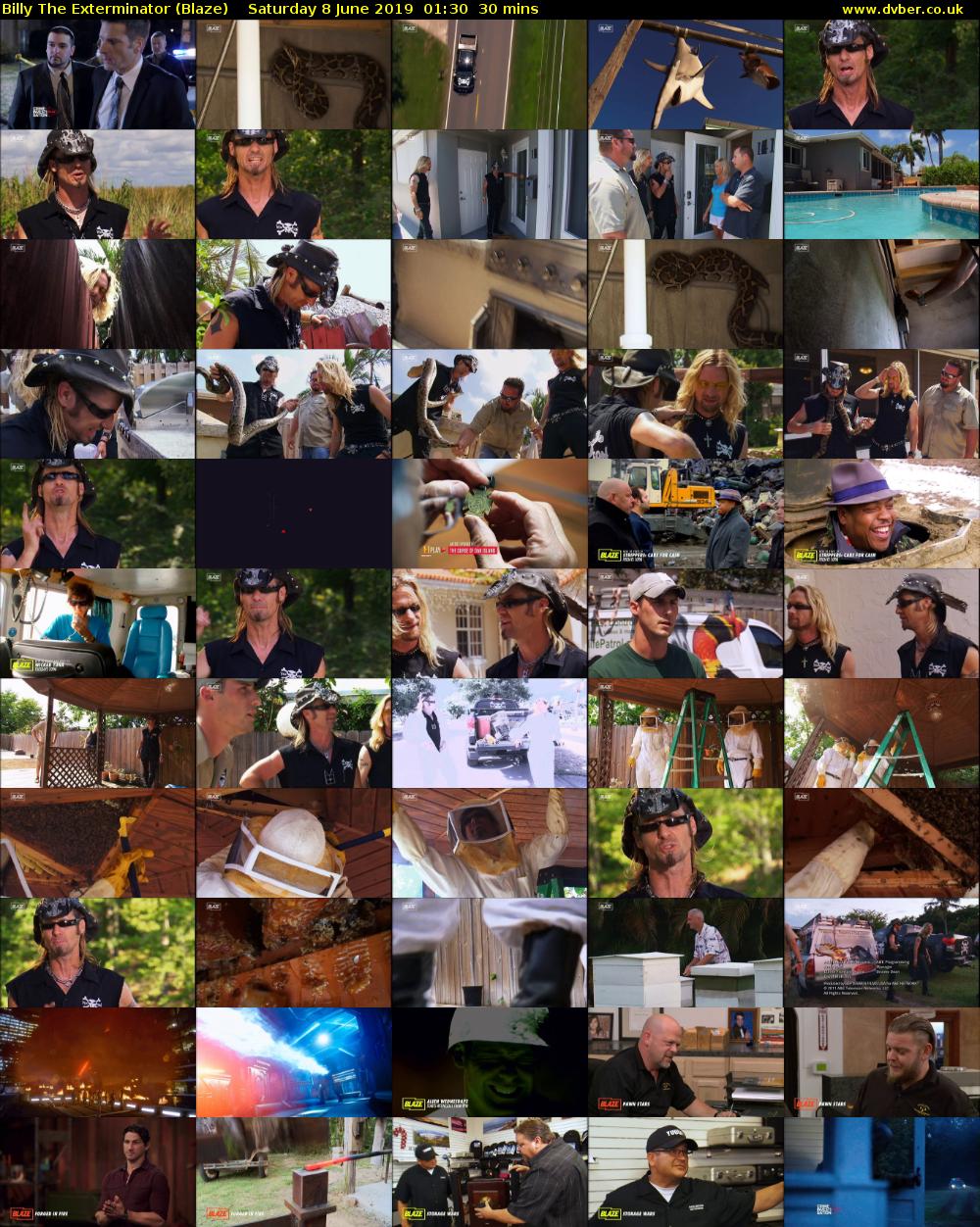 Billy The Exterminator (Blaze) Saturday 8 June 2019 01:30 - 02:00