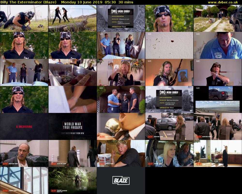 Billy The Exterminator (Blaze) Monday 10 June 2019 05:30 - 06:00
