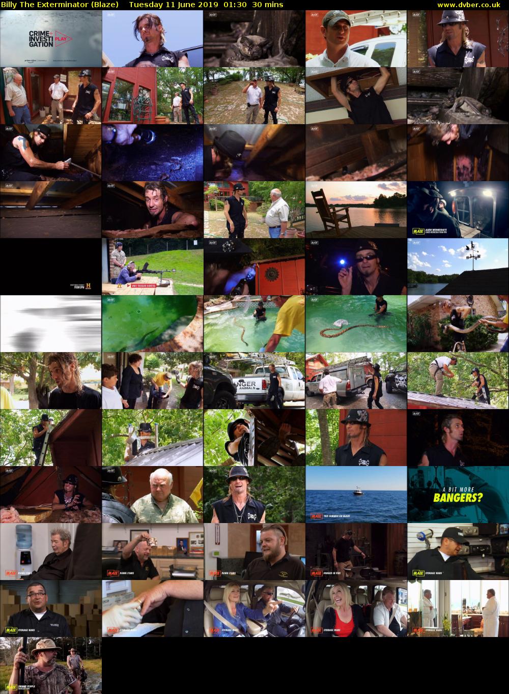 Billy The Exterminator (Blaze) Tuesday 11 June 2019 01:30 - 02:00
