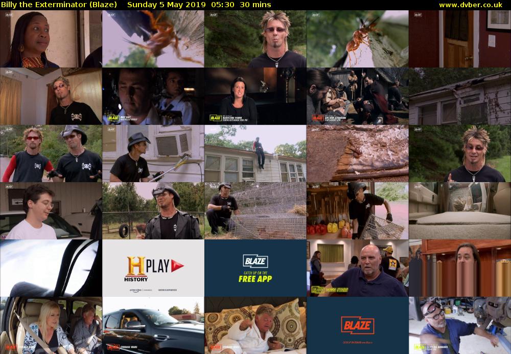 Billy the Exterminator (Blaze) Sunday 5 May 2019 05:30 - 06:00