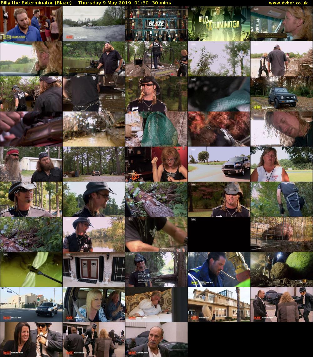 Billy the Exterminator (Blaze) Thursday 9 May 2019 01:30 - 02:00