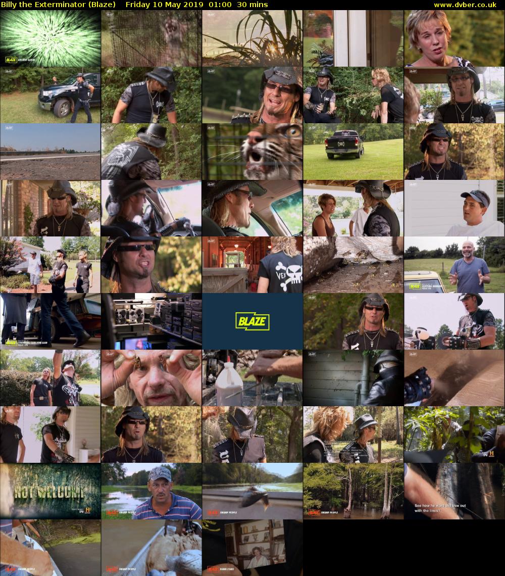 Billy the Exterminator (Blaze) Friday 10 May 2019 01:00 - 01:30